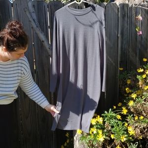 Sweater Dress with Side Slits